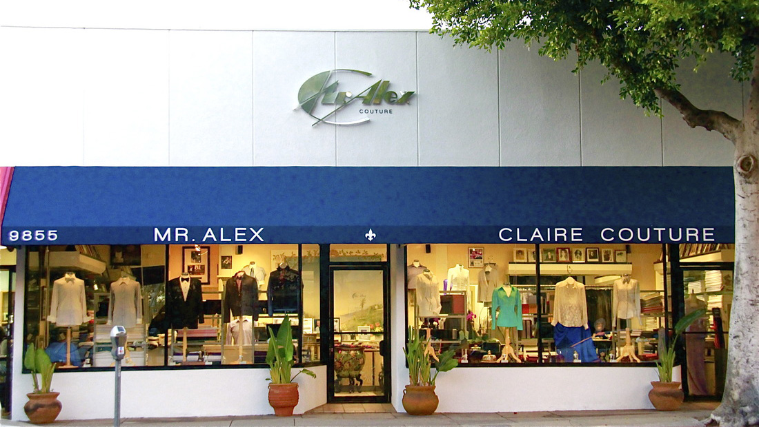 The storefront of Claire Couture in Beverly Hills